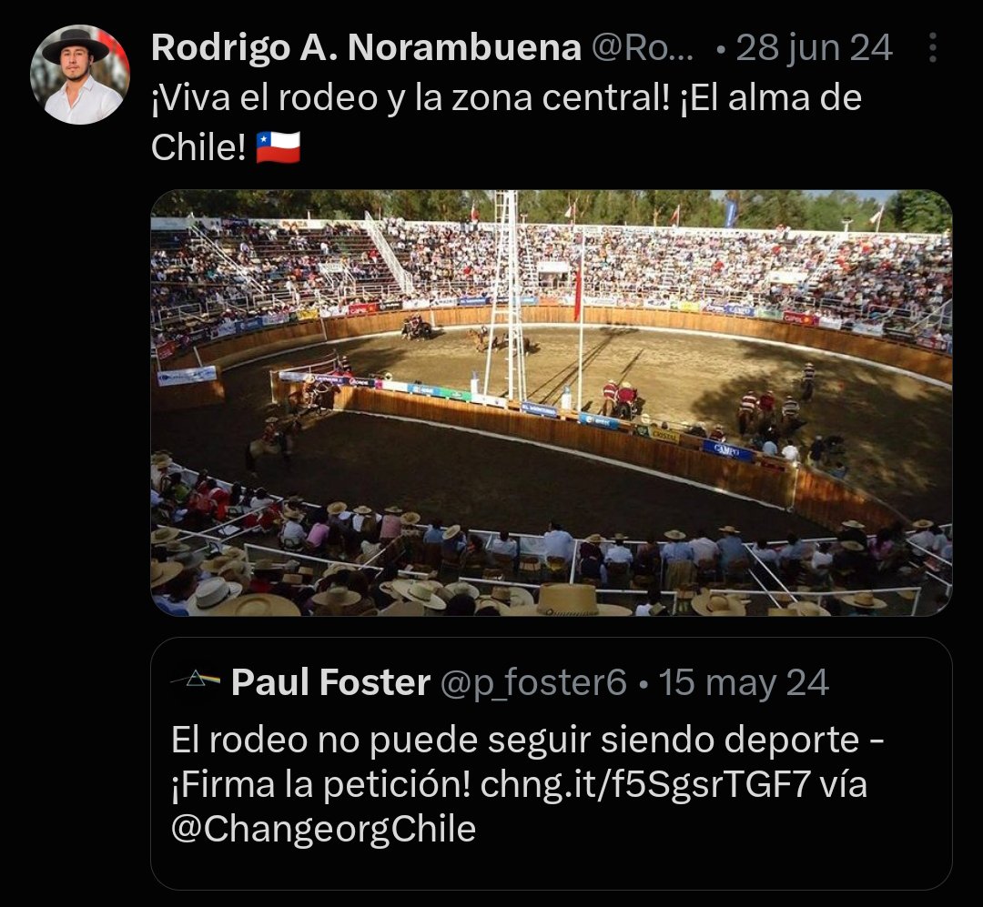 palowoman's tweet photo. @RodrigoANoramb1 Nunca falla.
Entre defensores de abusadores de animales se defienden. https://t.co/ONIHoGF6Bq