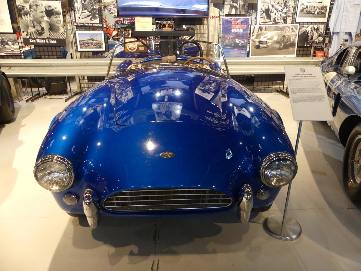 munimula51's tweet photo. @Classiche_GT CSX2300 in the Shelby Museum in Boulder, Colorado. There are two of the Original 6 Daytona coupes in the collection. CSX2000, the 1st Shelby Cobra (where it all started) lives there too! https://t.co/pOixohbRnu