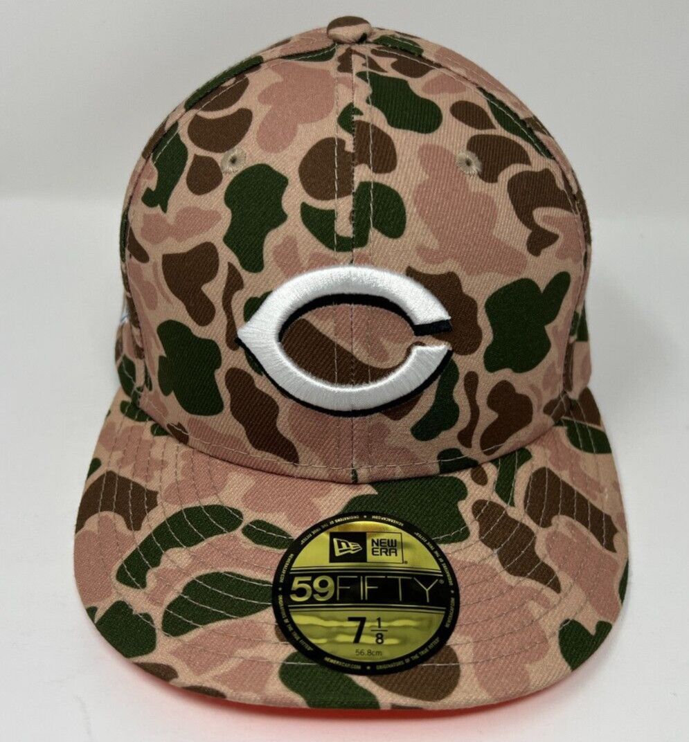 bamprofits's tweet photo. Cincinnati Reds Duck Camo 1990 WS Patch New Era 59FIFTY Fitted Hat Size 7 1/8 https://t.co/fGiGq4Ih9D https://t.co/YnDzTQWUMe