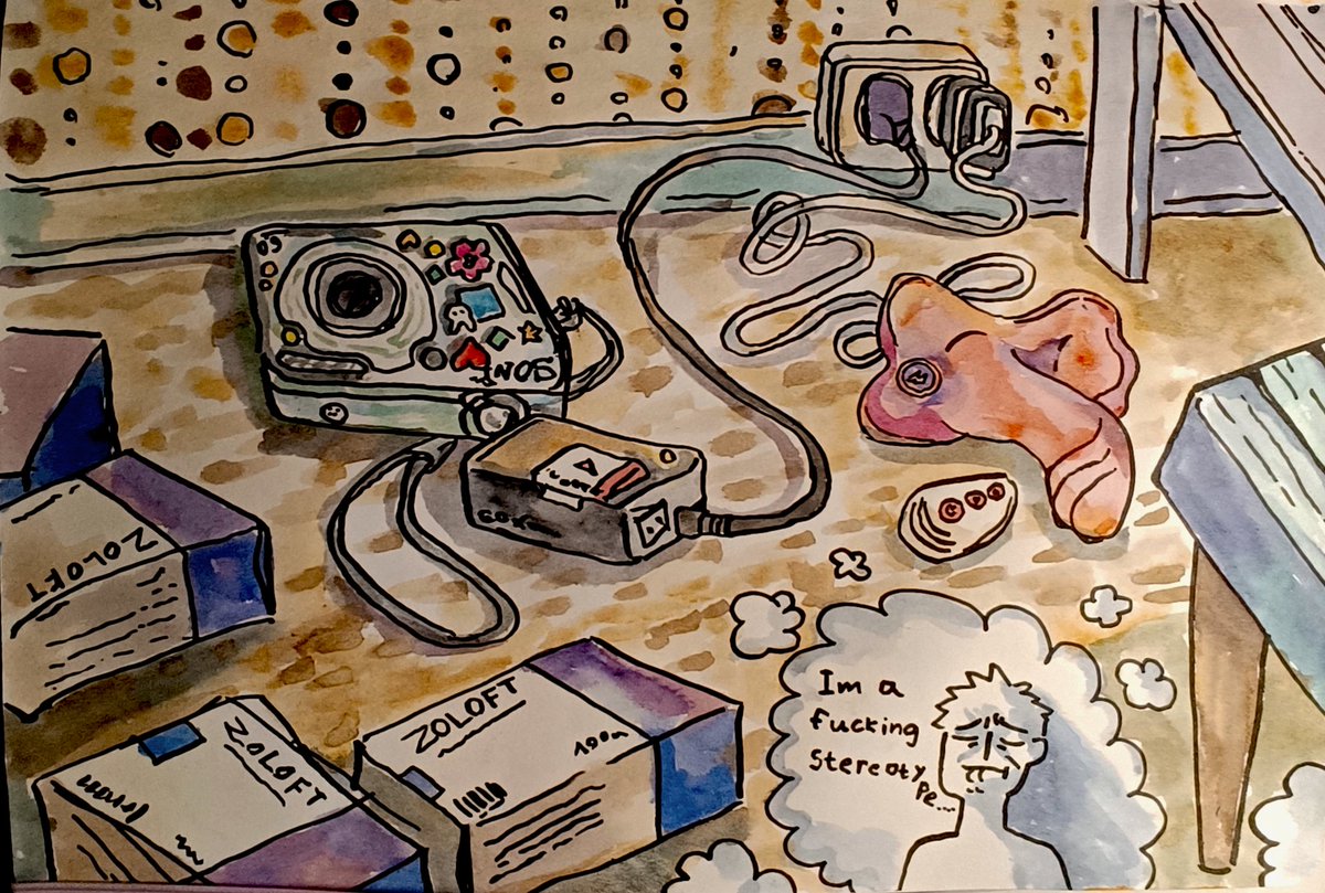 knock_care's tweet photo. "Im a fucking stereotype" #illustration https://t.co/kPL4l3d0BU