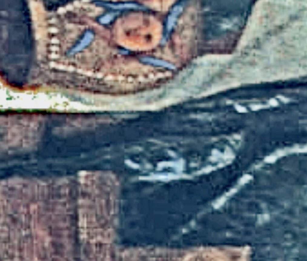 ThothExperiment's tweet photo. They preserved their secrets in plain sight, in books, art and fables. The clues lead to Germany, to wine merchants that helped the holy family hide while being transported across the country, and a wolf tribe (Arnolf, Rollo, Adolf names) that kept them protected. I suspect the wolf tribe were the original Rosicrucians (Rose=MM, Cross=Jesus), who later aligned with the church as Templars to escort the holy family. 
I suspect they had 3 children (Arnolfinis maybe).