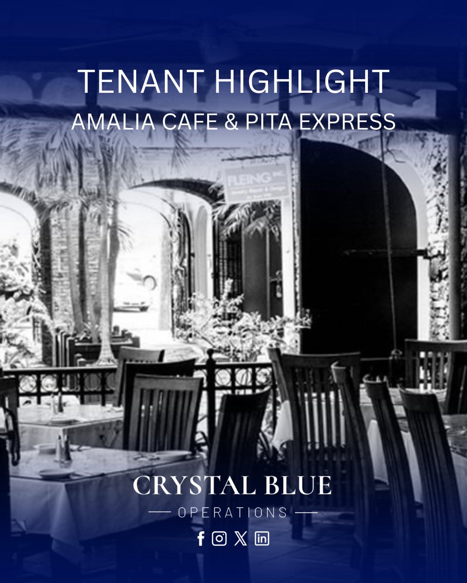 crystalblueusvi's tweet photo. #TenantHightlight - Amalia Café &amp; Pita Express

What began as a small lunch delivery service with five sandwiches quickly became a community favorite. 25 years of Amalia Café and more than 30 years of Pita Express! https://t.co/qSfqwsumjd