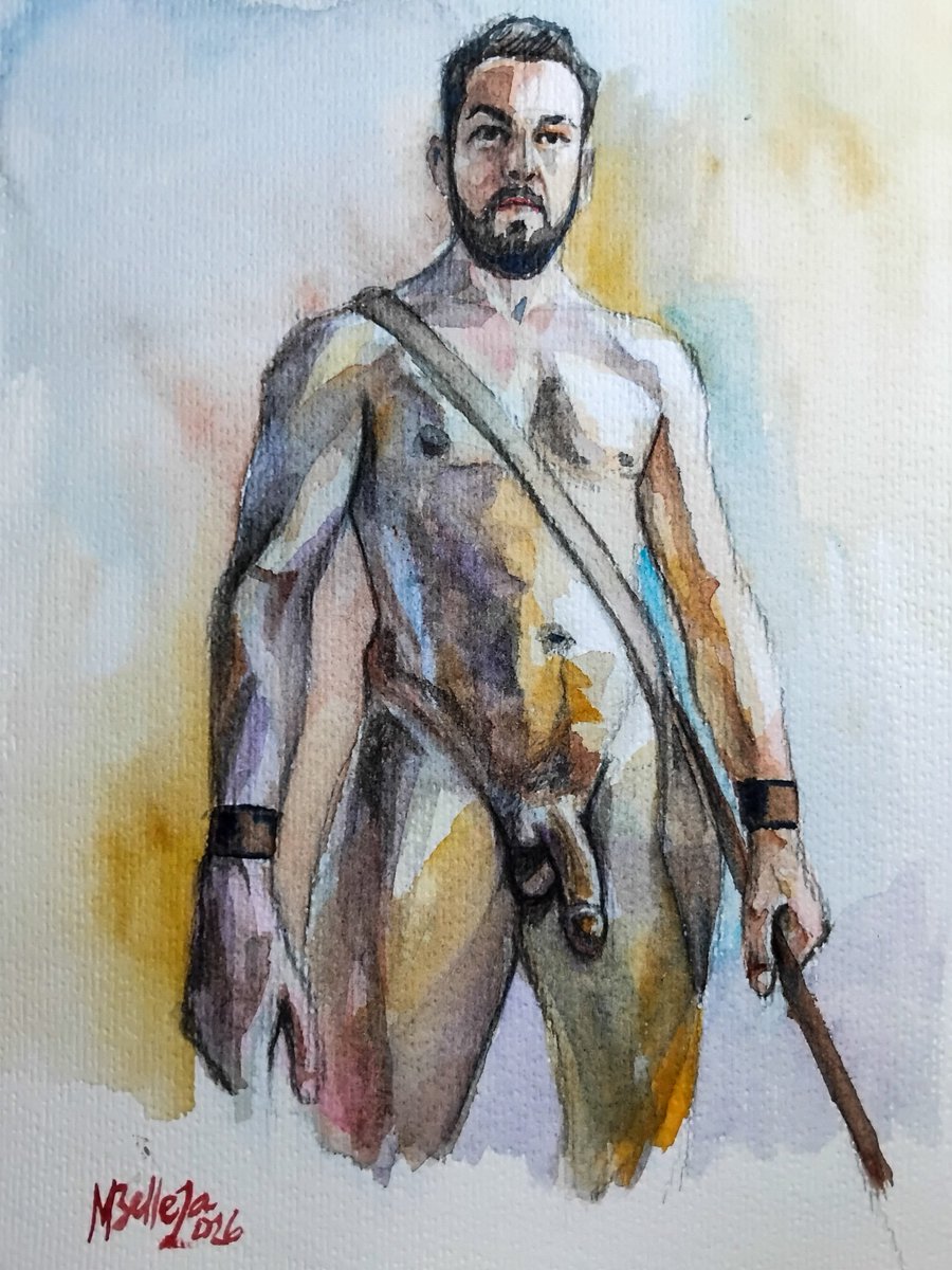 MbellezaA's tweet photo. Naked Hunter (@instinct_spartiate )
2026
Watercolor on paper
#malenudeart #malenudewatercolor #malenudepose #watercoloronpaper https://t.co/vNSkMca7OS