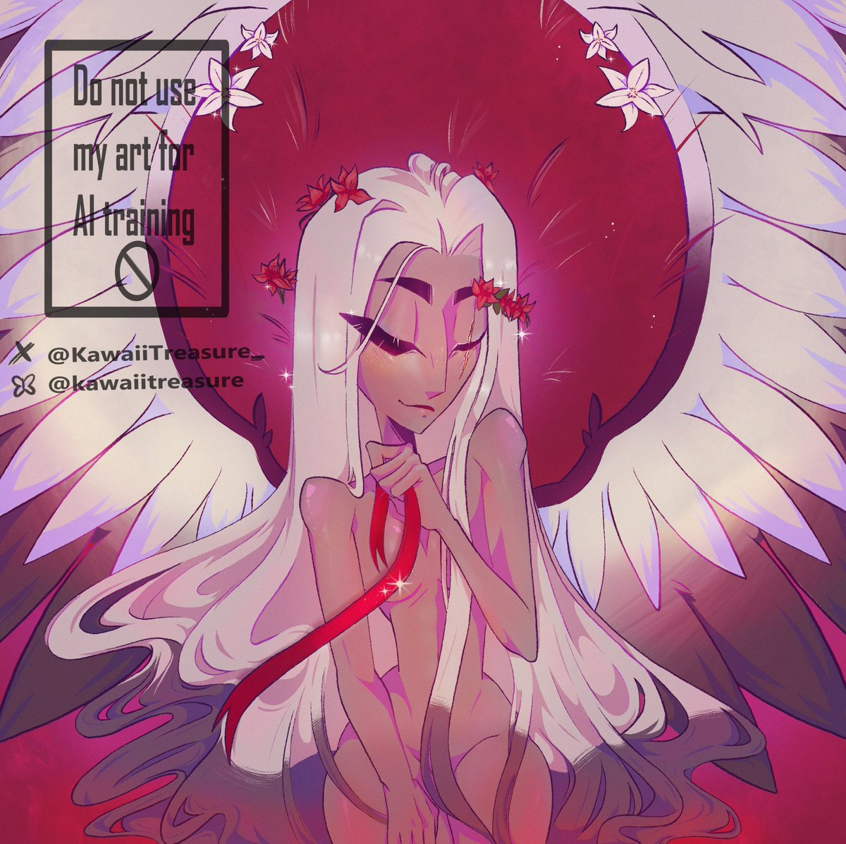 KawaiiTreasure_'s tweet photo. Artistic nudity🎀
.
.
 I was originally gonna post this on vaggi week but I was already late to it but at least that gave me more time to render this more 😊
#hazbinhotel #Vaggie #hazbinhotelfanart https://t.co/dxAUD4UjCT