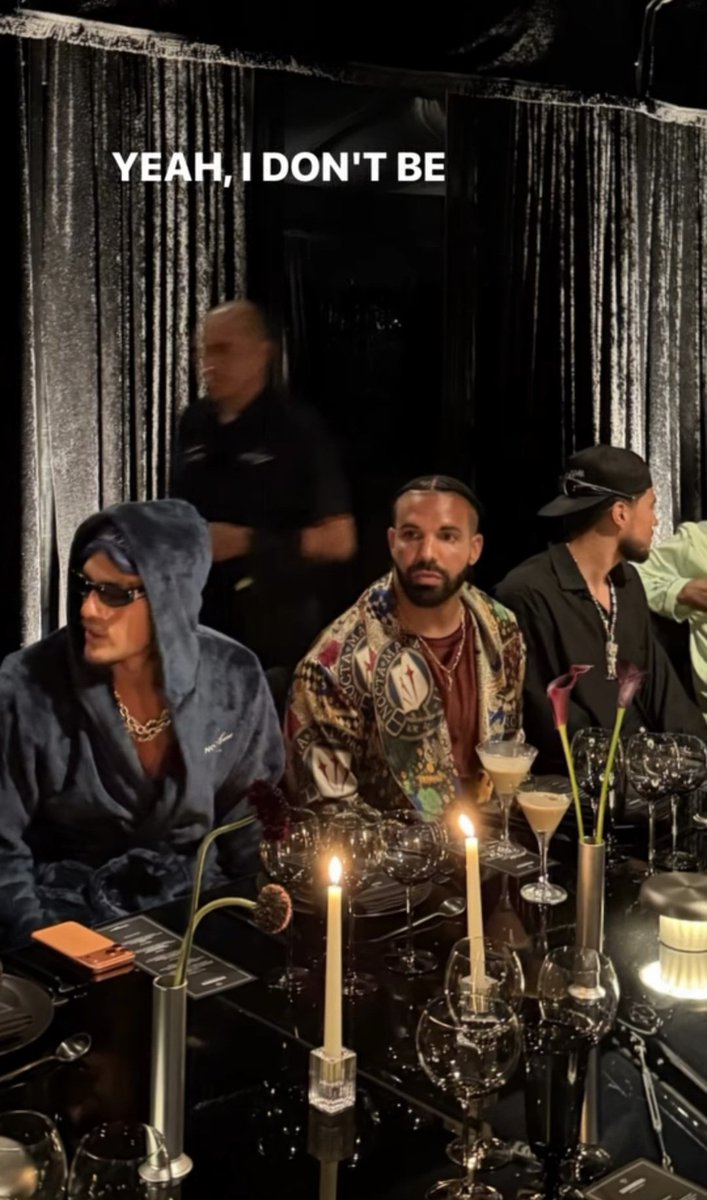 lookatmymood's tweet photo. Devin Booker at Nocta Manor event held by Drake with Kevin Durant, Central Cee, Zach Bia, Sexy red and Yeat. https://t.co/lyL7rlmV2b
