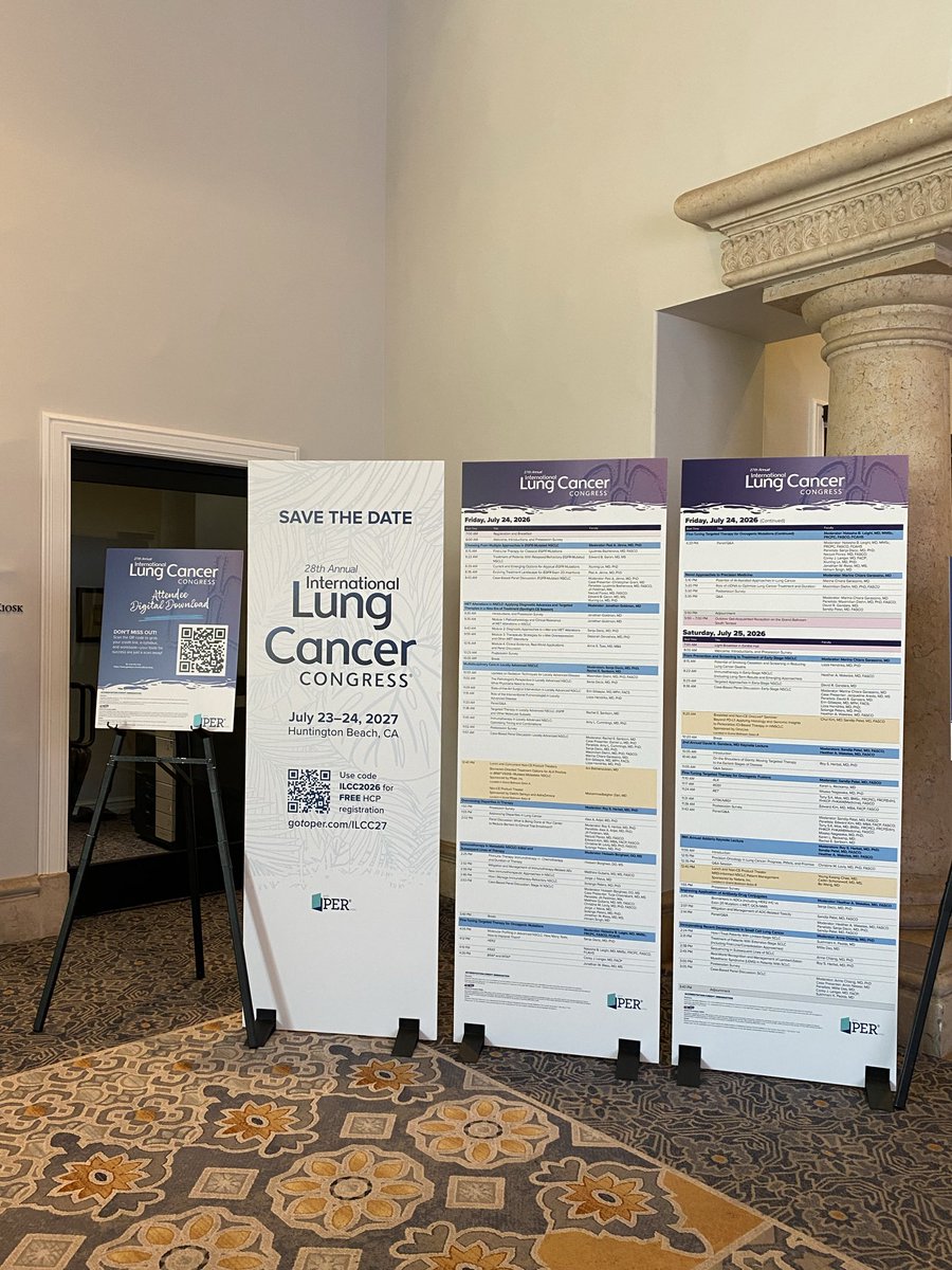 OncLive's tweet photo. #ILCC26 is off to a great start! Great weather, even better presentations on what’s moving the field of #lcsm forward. See you there! 👋🏼 @HwakeleeMD @DrRoyHerbst @PatelOncology https://t.co/eUGcPV69W6