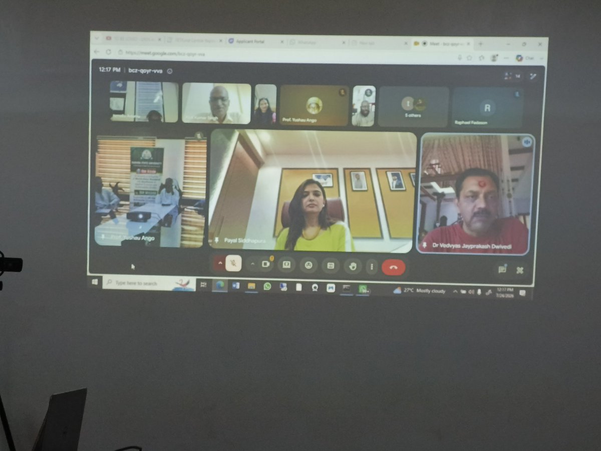 ProfAbdullahi_v's tweet photo. Meaningful conversations drive impactful ideas.

Kaduna State University (KASU) continues to build on its legacy of excellence—producing outstanding graduates, advancing research that addresses local and global challenges, and strengthening community engagement for sustainable development.

Today, KASU held a productive virtual meeting with KN University, Ahmedabad, India, to explore strategic collaboration in teaching, research, innovation, and international exchange.

KN University’s leadership in integrating Artificial Intelligence across disciplines presents exciting opportunities for joint initiatives in AI, research development, academic mobility, and capacity building.

We are optimistic about translating this engagement into impactful and lasting outcomes.

We sincerely appreciate the Governor of Kaduna State for his unwavering support of KASU’s growth and global engagement. 

#KASU #KNUniversity #Internationalisation #AcademicPartnership #AI #Research #Innovation #HigherEducation #GlobalCollaboration #India #Nigeria
@ubasanius