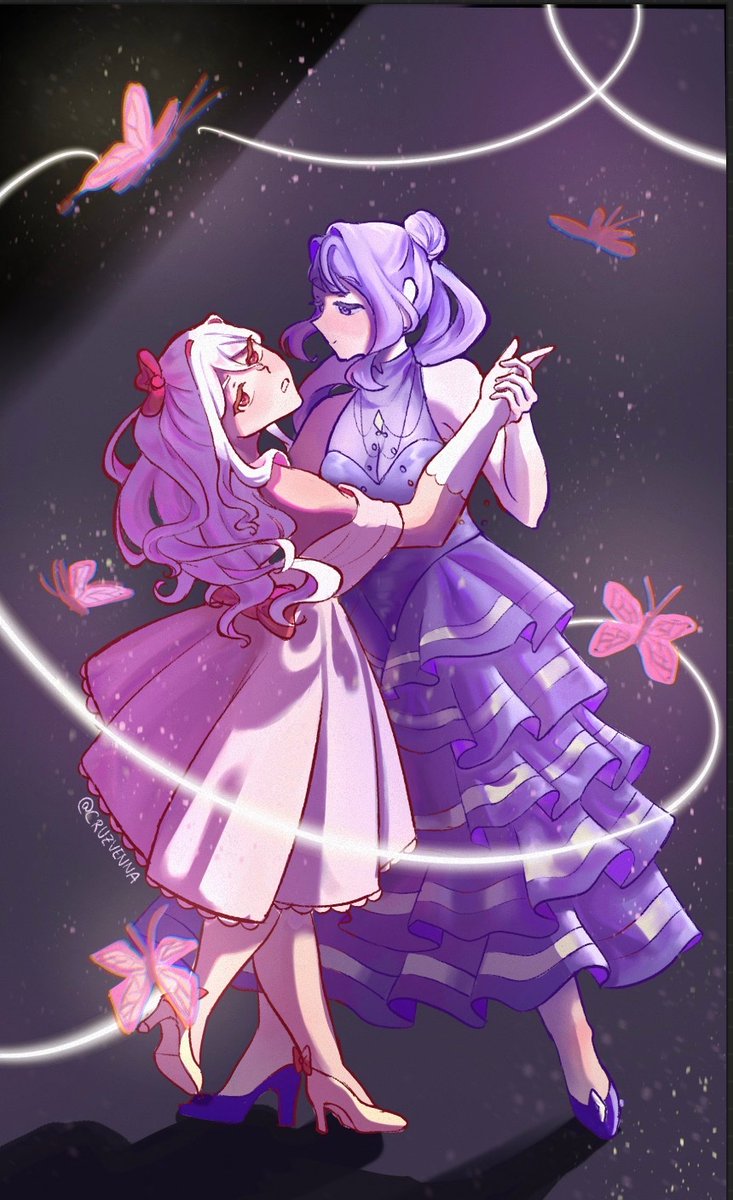 Venna77_22's tweet photo. I have mixed feelings on this one since I spent an awful lot of time for what I like. O well, this is what I get for experimenting with techniques Im not used to.

Blanche and Seoypn from Seikumo
Artfight: https://t.co/PFwwbHbv7h

#artfight2026ㅤ #artfightteamcomedy https://t.co/yiBUwwTe6Z