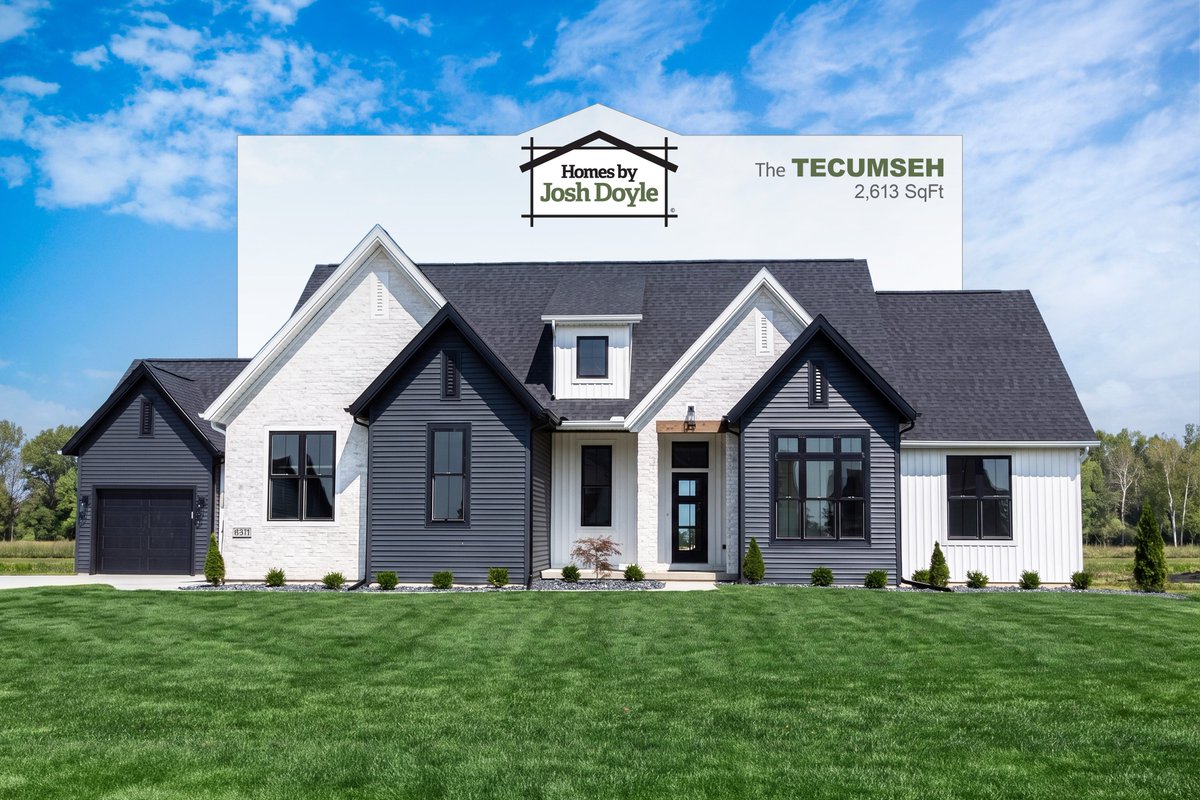 JoshDoyleHomes's tweet photo. SINGLE SITE MODEL HOMES SHOWCASE
August 8th – August 16th, 2026
6 Fully Furnished Model Homes • ONE Location
Telluride Subdivision | Monclova, OH

The Tecumseh – 2,613 Sq Ft | 3 Bed | 2.5 Bath • 3 of 6 at the Single Site Showcase
Our popular ranch in Telluride. Features a kitchen that flows into a cathedral-ceiling great room, a hidden sunroom/den, and a master bedroom with a massive walk-in closet, custom tile shower, and freestanding tub. The kitchen includes a dining area, walk-through pantry, and tray ceiling. Mudroom from oversized garage with custom lockers and laundry.

Two new models will be making their debut, so make sure to come check them out! This is one of six incredible models you can tour side-by-side August 8–16.
For more information visit our website.
