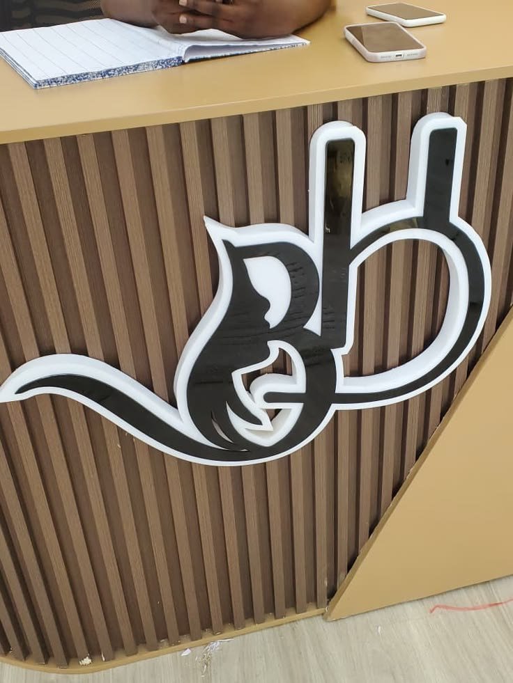 ArtsTerry90529's tweet photo. "A logo on the wall is decoration. A backlit acrylic sign like this is a statement.

 Which one does your brand have?" https://t.co/deUugATAud