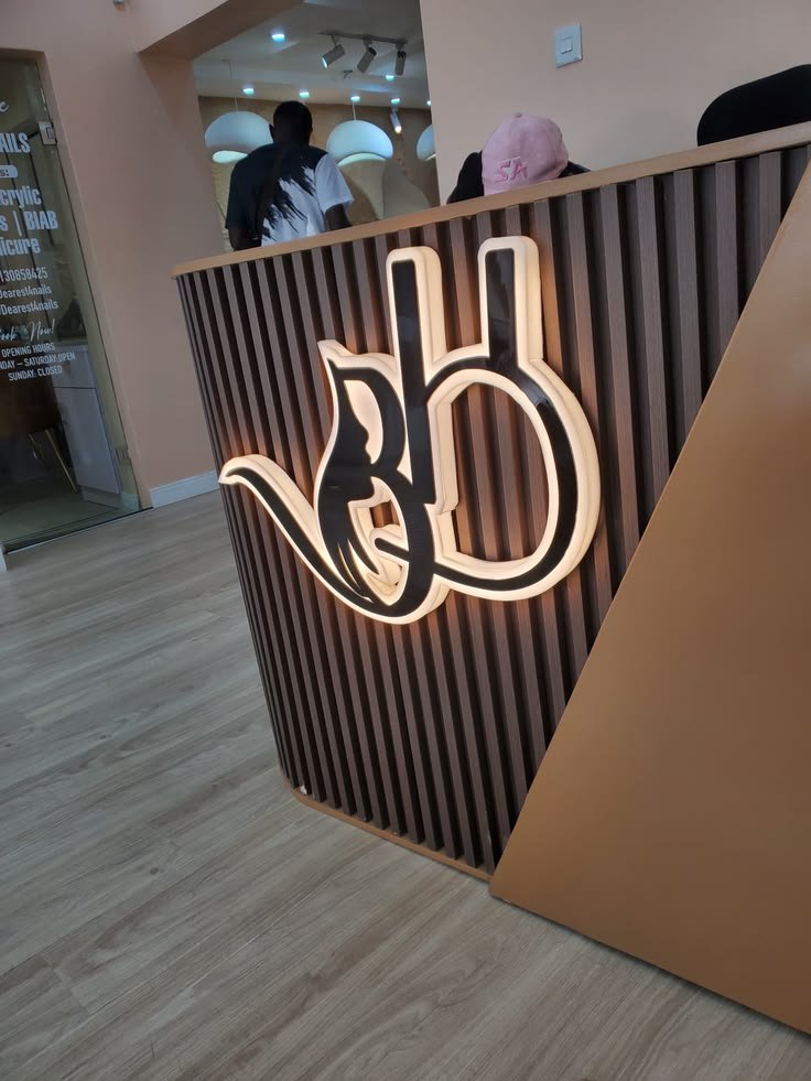 ArtsTerry90529's tweet photo. "A logo on the wall is decoration. A backlit acrylic sign like this is a statement.

 Which one does your brand have?" https://t.co/deUugATAud