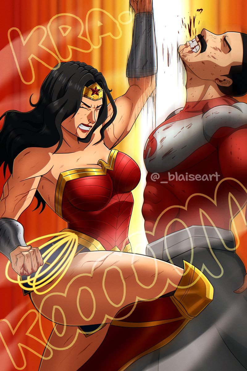 _blaiseart's tweet photo. There we go. Wonder Woman vs Thragg.
#dc #invincible https://t.co/Z9ocWt7uQt