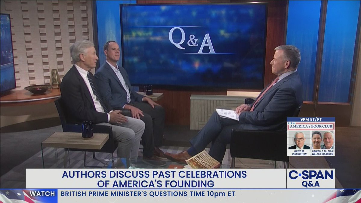 CSPANClassroom's tweet photo. This NEW lesson features David McKean and @MToddBennett, co-authors of "The Flag Was Still There," and explores the 1776 founding and the four previous semi-centennial celebrations of America in 1826, 1876, 1926, and 1976: https://t.co/tl1yw7ctxX.

#America250 #A250 #USHistory https://t.co/PtV1FBhVZY