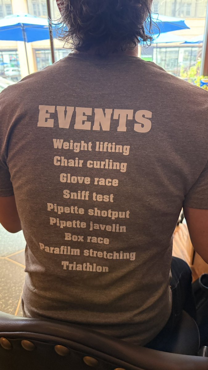 DelgoffeLab's tweet photo. Thrilled to cut loose with the lab for our @OveracreLab vs @DelgoffeLab Lab Olympics 2026! Popular events include chair curling, wet glove races, pipet javelin, and a contentious parafilm stretch competition! https://t.co/mXCeYOJamd