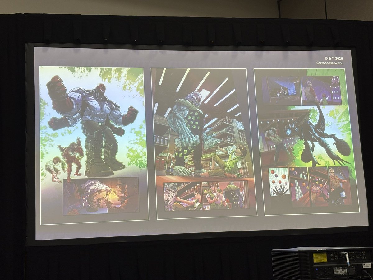 AuterG_512's tweet photo. ๐จ BEN 10 COMIC
Man of action and Dynamite revealed more pages from Ben 10 #4 at SDCC26.
Special thanks to @ChainsawReacts For sharing this news!
#Ben10Chapter_04 #SDCC26 https://t.co/nNZLAhOu12