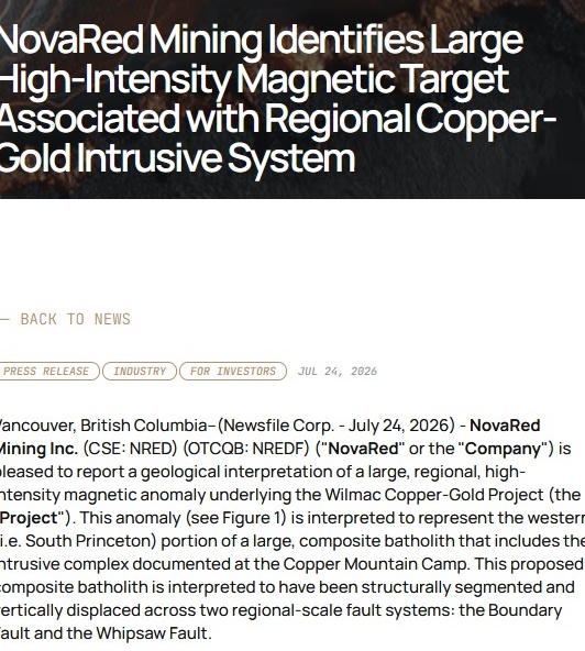 phillips_d26158's tweet photo. A HIGH-INTENSITY MAGNETIC TARGET IS NOW IN PLAY.

The news strengthens the case for a regional-scale exploration model at Wilmac. If drilling confirms the model, the market may have to look at NRED very differently.

#nrednews #teenagee $XD https://t.co/4sOU4jCVWr