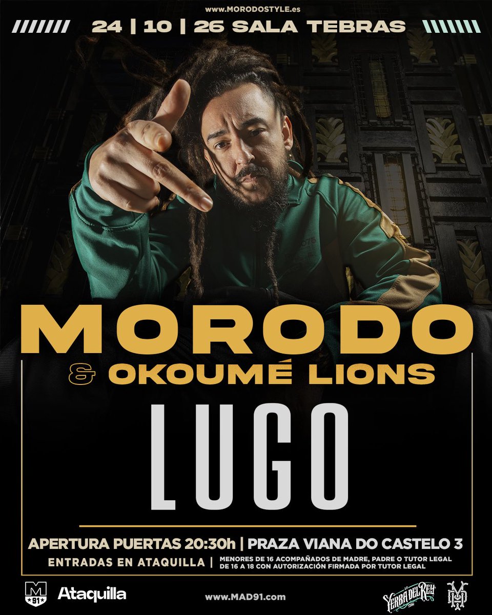 MorodoStyle's tweet photo. LUGO 👈🏽🔥

Entradas:

https://t.co/ab0A0jSR9o https://t.co/NmS1OvPhzs