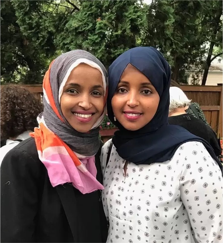 bennyjohnson's tweet photo. BREAKING: Ilhan Omar’s SISTER Has Been Linked to The “Feeding Our Future” Fraud Scandal

Sahra Noor runs a business that received a $2 million earmark while her sister, Ilhan, was a state representative and she founded a USAID-backed consulting group that “has secured more than $20 million in funding for health initiatives”

Her company was registered at the same address used by key figures charged in the scheme.

70 have been convicted in the scandal.