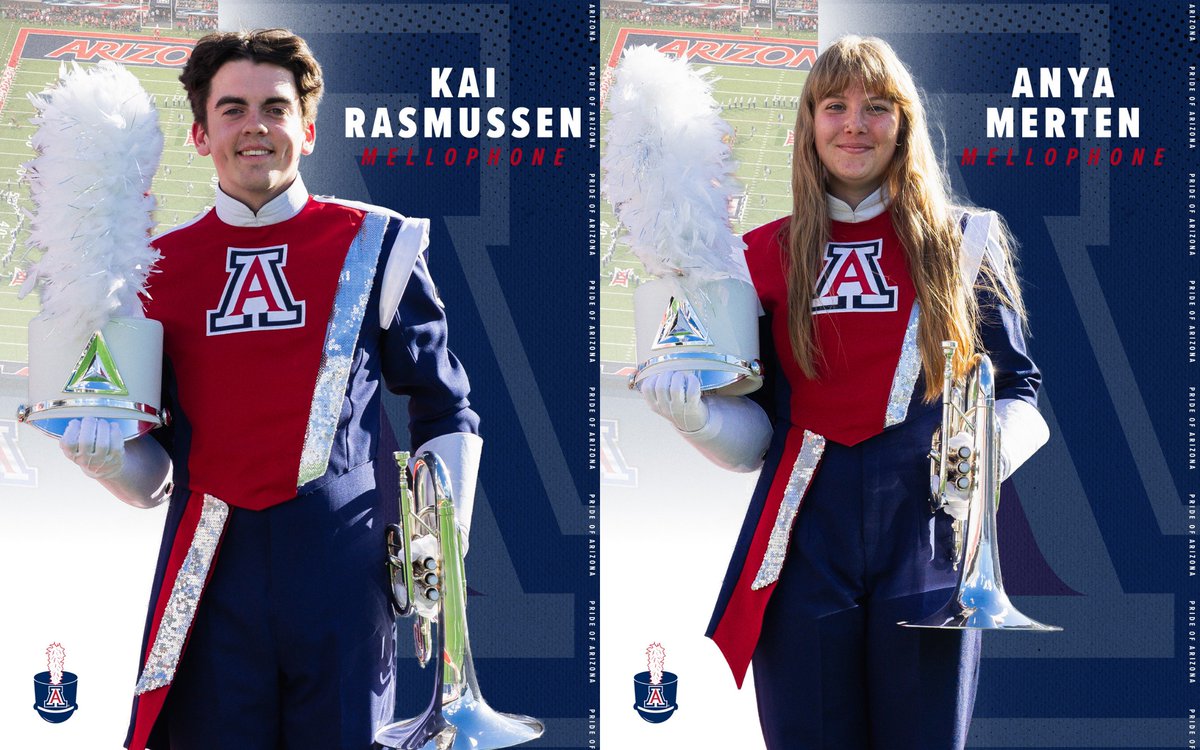 prideofarizona's tweet photo. Meet the 2026 Pride of Arizona Brass Section Leaders! 🎺🎶
These outstanding students earned the opportunity to lead their sections through hard work, commitment, and care, setting the standard for excellence on and off the field.
#prideofarizona #brass #studentstaff https://t.co/GslsduzdJN