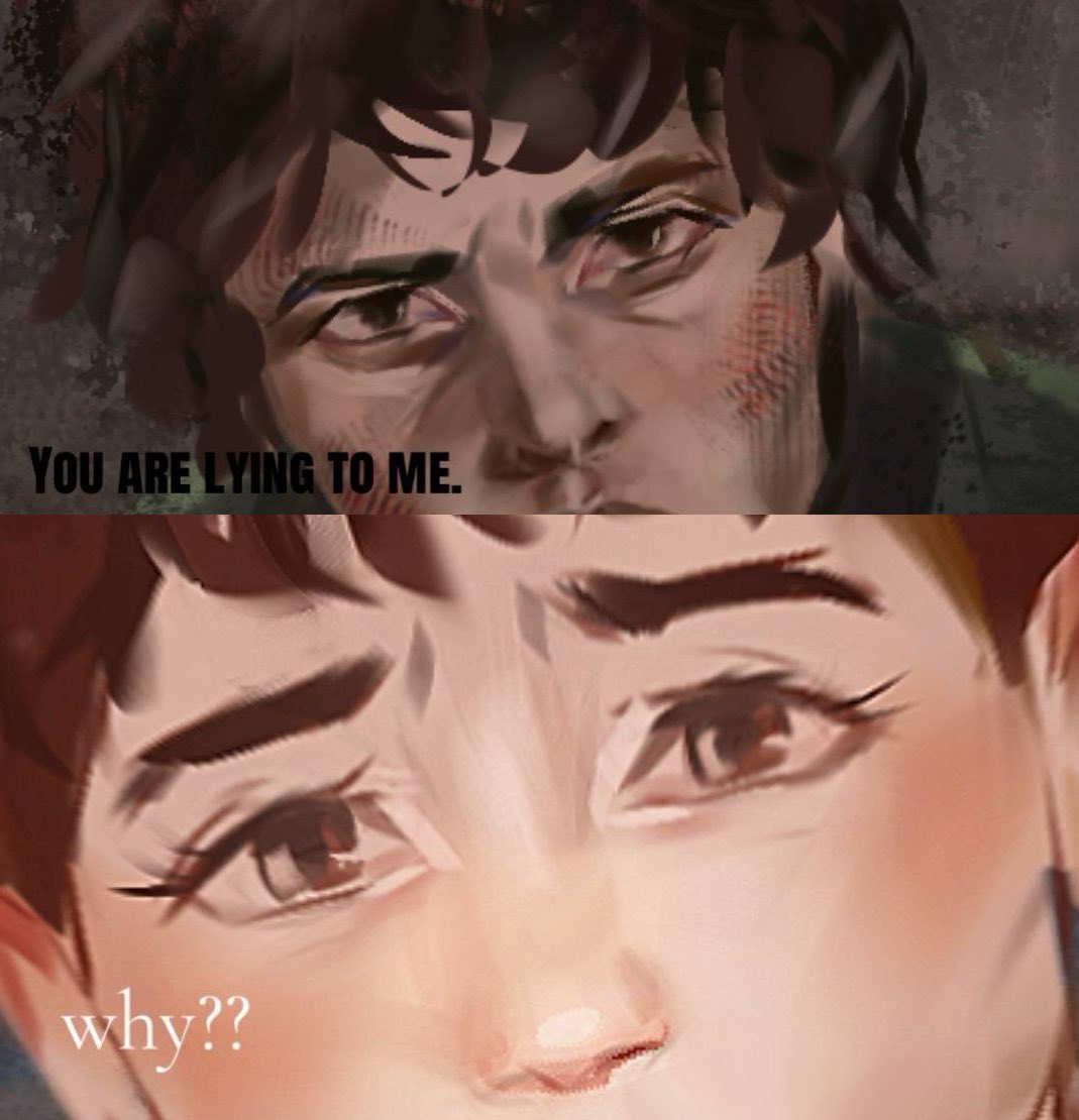 MENTLAP's tweet photo. The "intense gaze" trend has popped up on TikTok again, and I couldn't resist(
#digitalart #bl #oc #art #war https://t.co/cSC0MoI1WU
