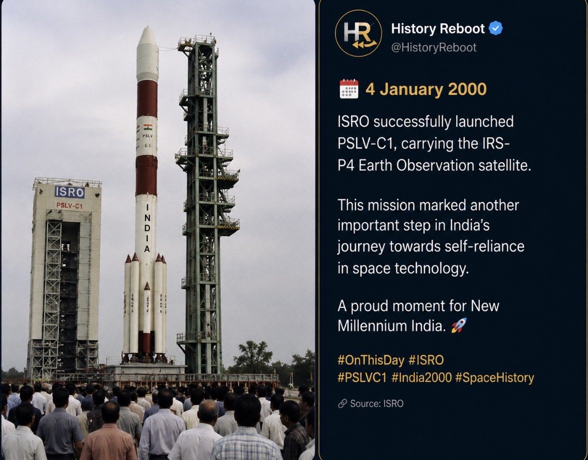 HistoryReboot's tweet photo. T-04012000

Prime Minister Atal Bihari Vajpayee honoured 21 scientists with the prestigious CSIR Awards, urging India’s scientific community to help make the nation a global leader in the 21st century.

🇮🇳🔬 #OnThisDay #HistoryReboot #Science #India2000 https://t.co/XNcNGYs9zC
