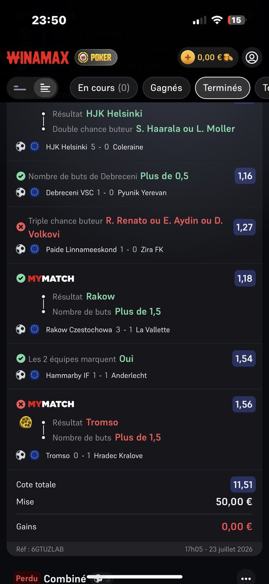 amd2031309's tweet photo. @WinamaxSport salut @WinamaxSport  je me demande pourquoi je n’est pas reçu le remboursement en freebets de mon combo max pourtant je valide toute les conditions nécessaires si vous pouviez faire quelque chose s’il vous plaît .
pseudo : Amdelpollos https://t.co/cMHzGaTIUT