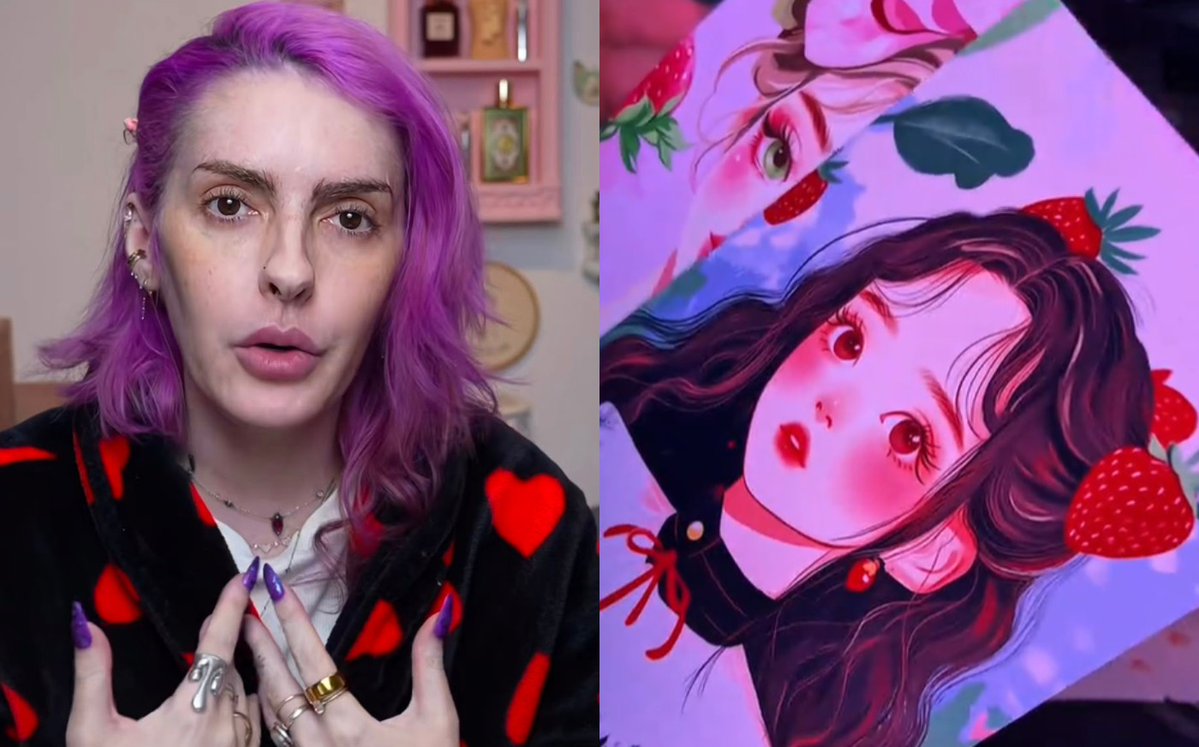g1's tweet photo. Influencer vende ilustrações como autorais por R$ 149, é criticada e admite uso de IA: 'Fiz merda' https://t.co/7FMCF0YiKN https://t.co/DgIF1hlBZN