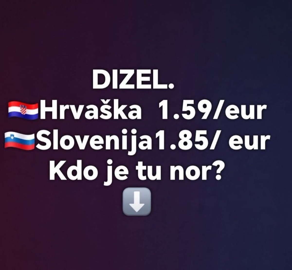 Bodem43's tweet photo. Glej te reveže Hrvate.
Nimajo gnara niti, da bi pošteno tržno ceno za nafto plačevali. https://t.co/MIRSxHQwJE