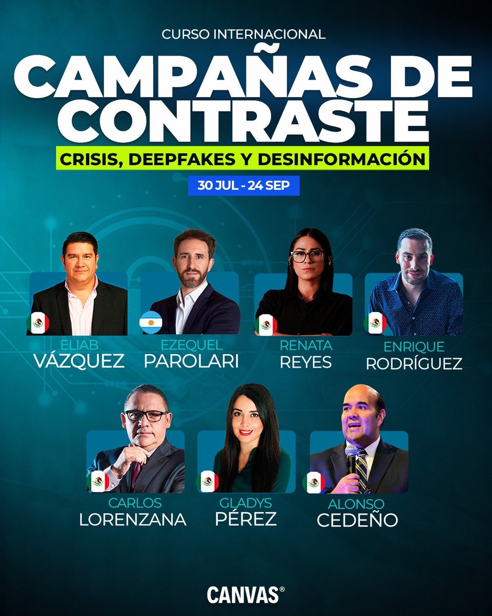 CanvasAdSchool's tweet photo. 👀 Una campaña puede derrumbarse en menos de 24 horas... y casi nunca es por falta de votos. Es un video. Un audio. Un rumor. Una filtración. Un ataque coordinado. Un deepfake.

💭 Comenta "CONTRASTE" para enviarte más detalles https://t.co/4krDlA3ZSy