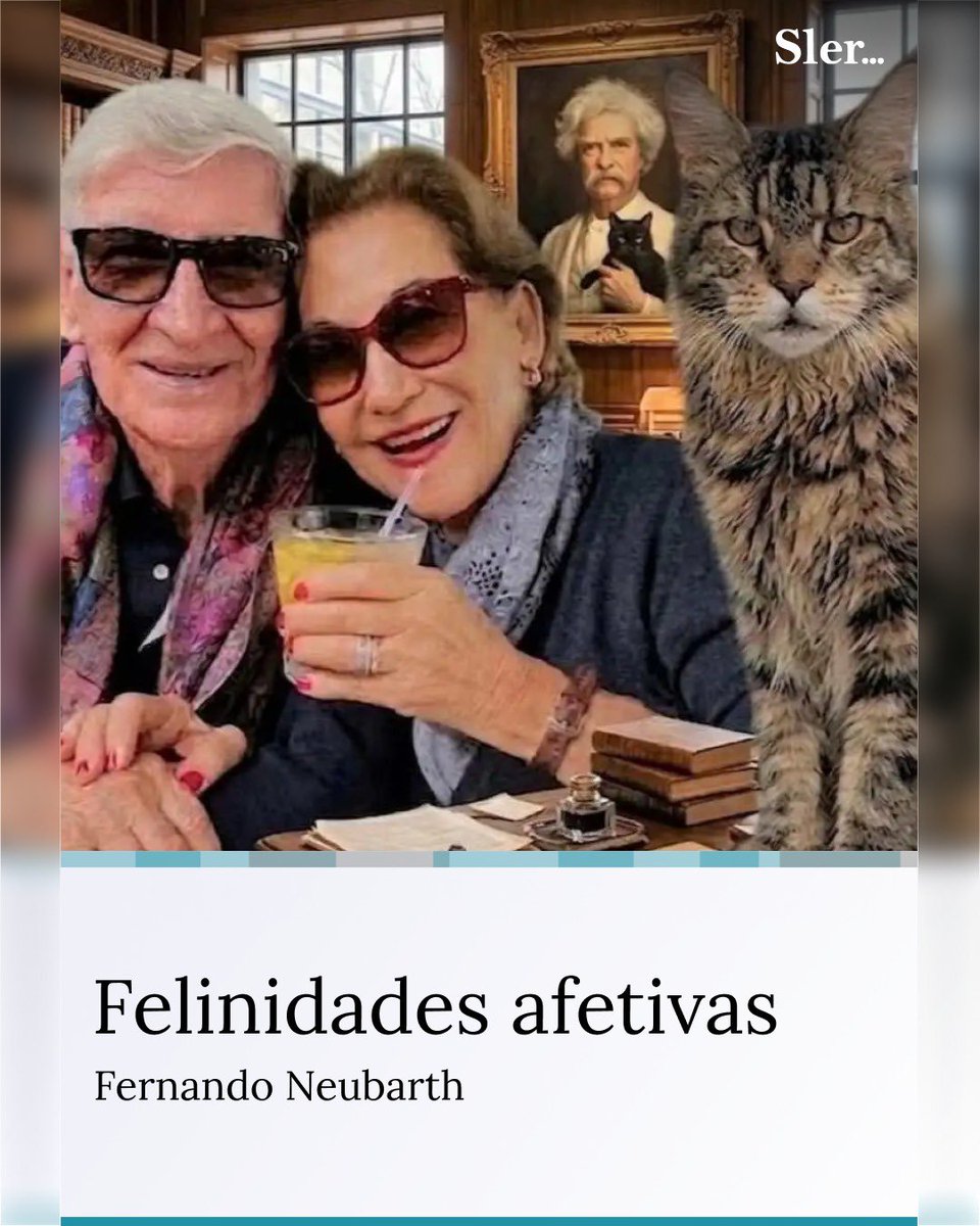 NeubarthF's tweet photo. Há uma sabedoria secreta partilhada entre os que dedicam a vida à literatura e os que dividem os dias com os gatos. 
https://t.co/p8E6x1TX8k
A crônica da semana na Sler. https://t.co/5IBcEP8ACL