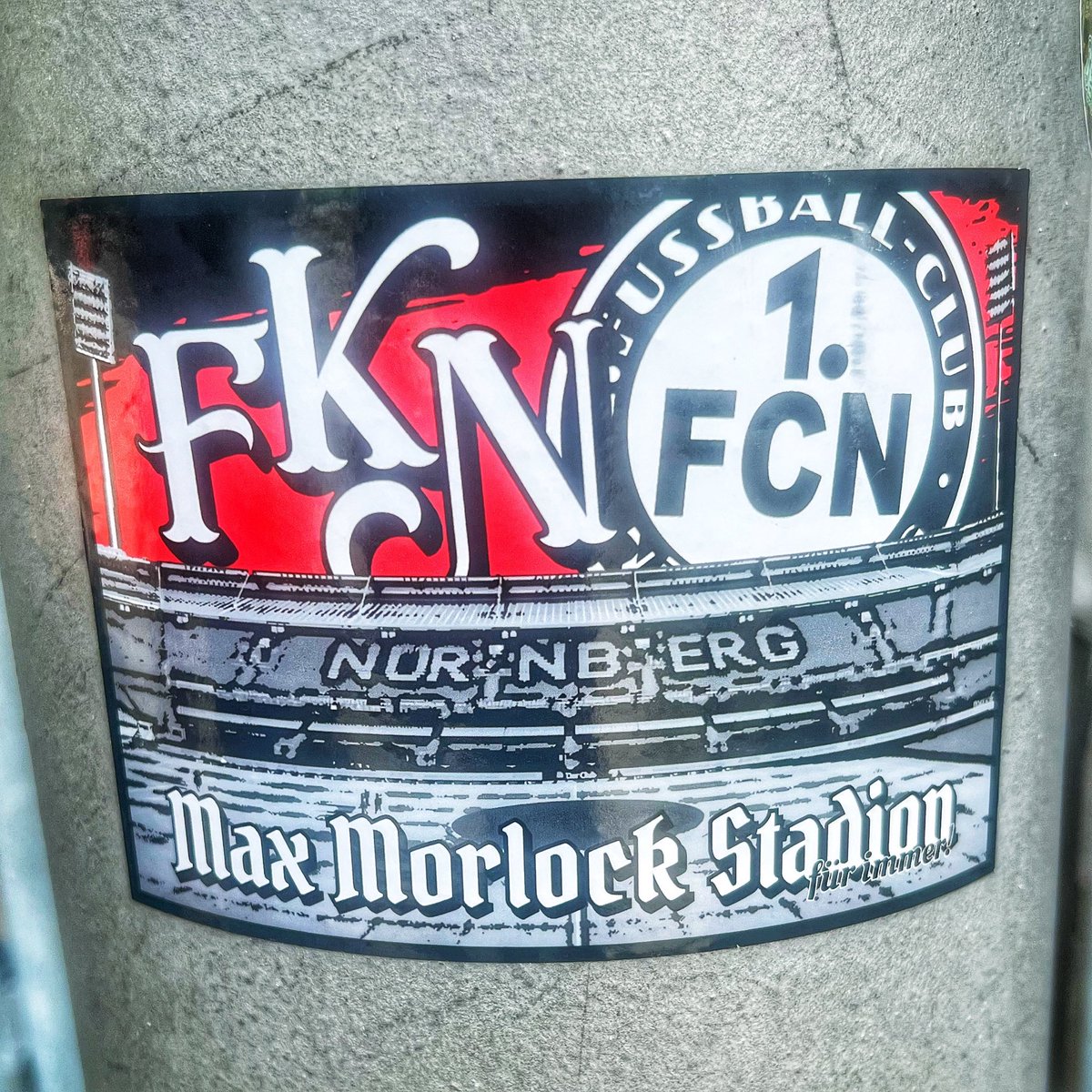 FCNSticker's tweet photo. FKN - Max-Morlock-Stadion #fcnsticker #fcn https://t.co/Ell1YOJ6Ed