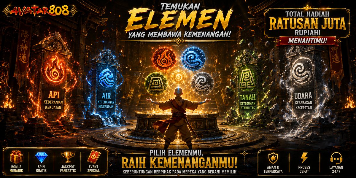 _AVT808_'s tweet photo. 👑ADA YANG BARU DAN VIRAL👑
Event baru untuk menyambut grand opening Official AVATAR8080  di sini!
💸Scatter Element 💸
Banyak yang bilang seru dan hoki datang tiba-tiba.
Mau coba juga?
https://t.co/TPJFV1EEWF
bisa chat admin :
https://t.co/q1On2Uhd2S

#AVATAR808 #VIRAL #cuan https://t.co/dKmJJMamgJ