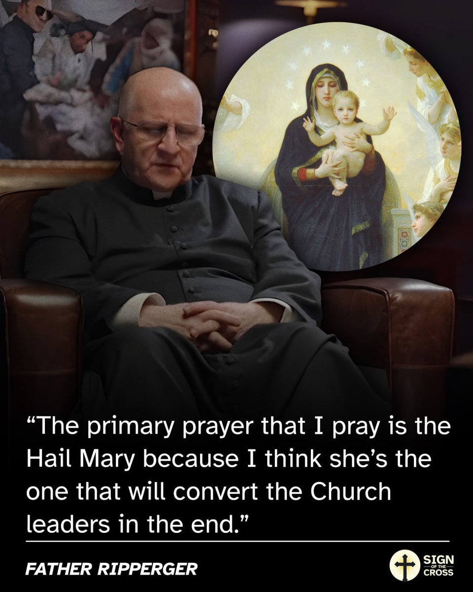 CatholicSOTC's tweet photo. Fr. Ripperger: The primary prayer that I pray is the Hail Mary because I think she will convert Church leaders in the end.

https://t.co/UTzfV2EFwr https://t.co/KvK1JQibrU