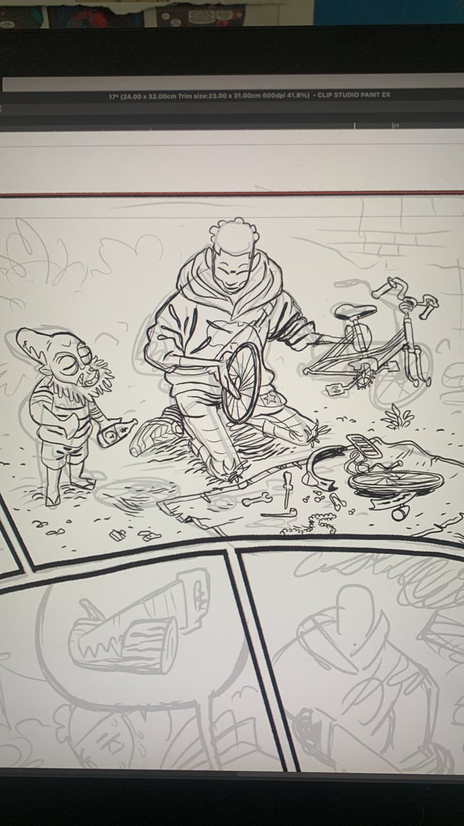 juni_ba's tweet photo. Sketching pages some more. For this story I’m trying to harness some of the energy from vintage pictures from Malian photographer Seydou Keita. People in those pics really loved their rides! https://t.co/FCu6Ljgn4I