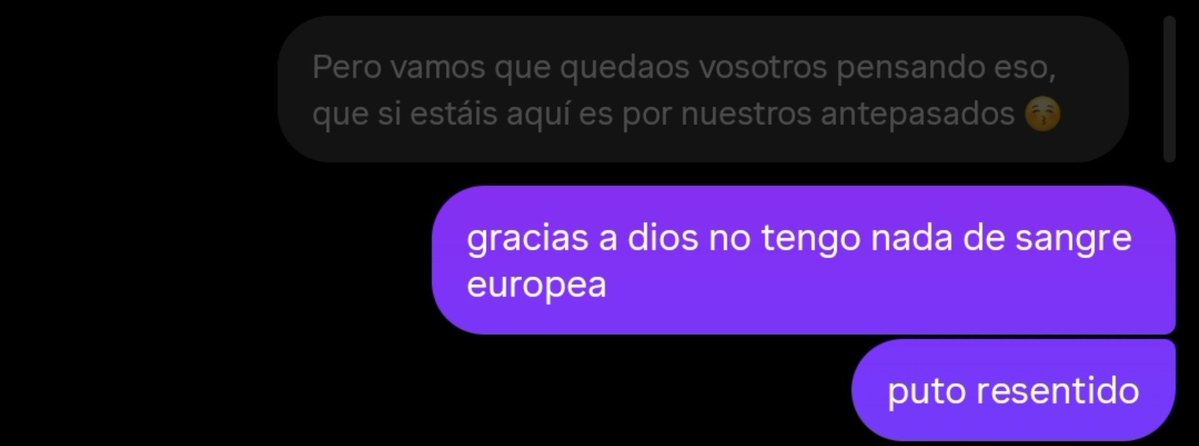 MLaerit's tweet photo. @_natalito LE RESPONDI EXACTAMENTE LO MISMO vengo de sangre paraguaya y el que m diga q por mi apellido tengo descendencia europea miente, criada por abuelas paraguayas así que de ahí viene mi sangre https://t.co/NZgSlhaGs2