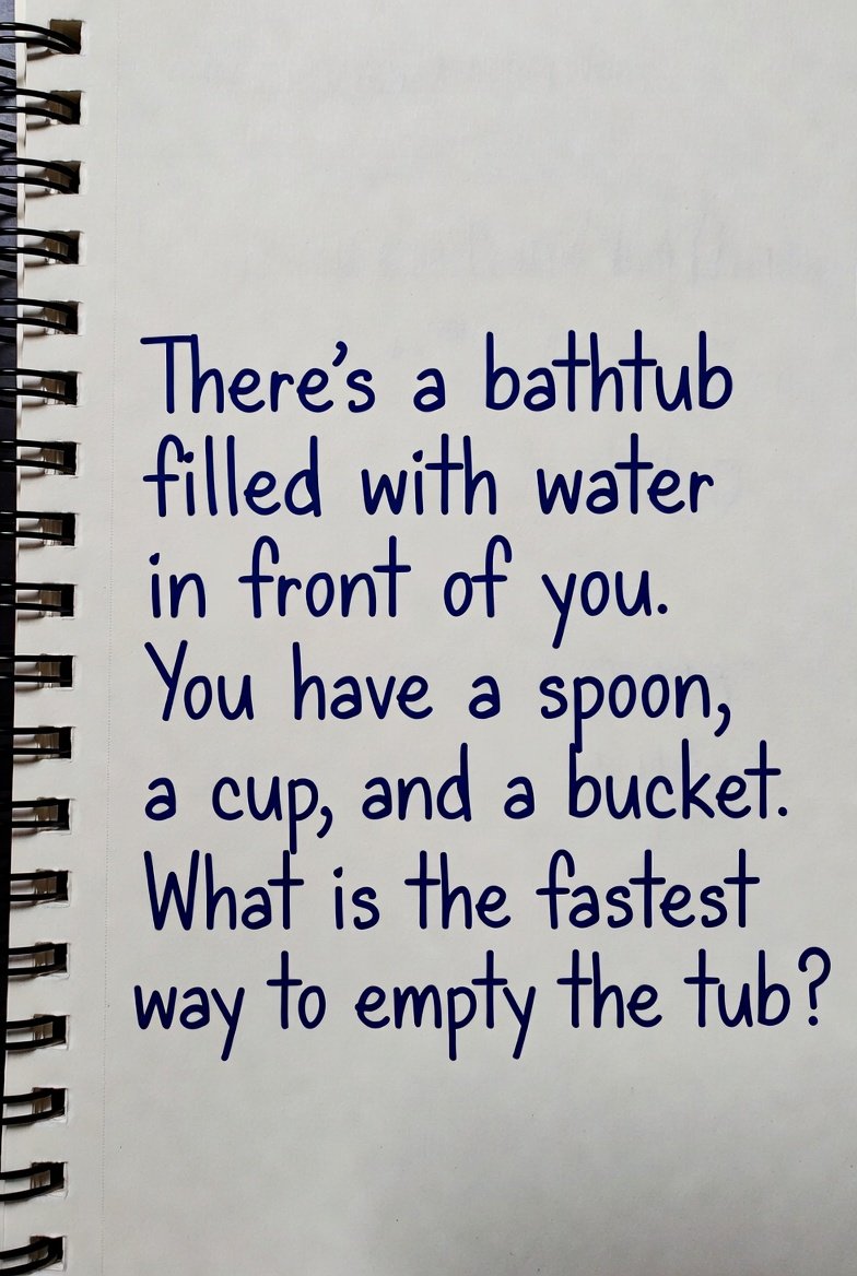 Zimal564's tweet photo. What is the fastest way to empty the tub? https://t.co/AjieckWab5