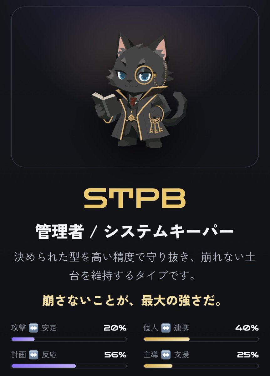 Peko3__'s tweet photo. .
あのowのプレイスタイル診断
結果はこんなかんじ〜( ◜ω◝ )

オリーサとシグマうれしい🫶🏻 https://t.co/nheGOWOCZR