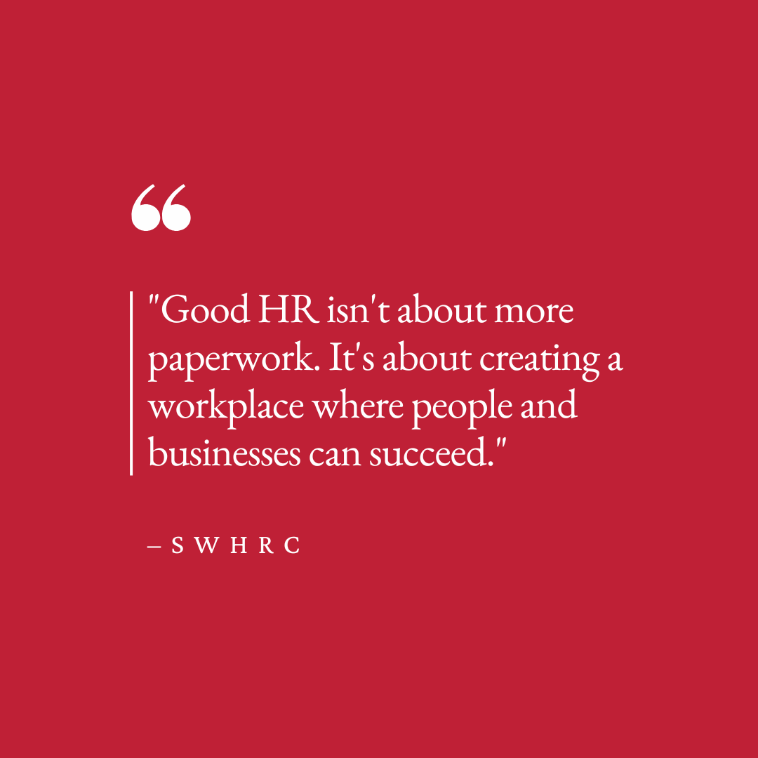 SoWeHRConsult's tweet photo. Great HR is about more than policies, it's about helping people and businesses succeed.

At SWHRC, we build stronger workplaces with practical, people-first HR solutions.

Learn more: https://t.co/pnQUeYdOdq

#HRSupport #SmallBusinessUSA #SWHRC #WeKeepHRSimple https://t.co/MwCl2s3j5m