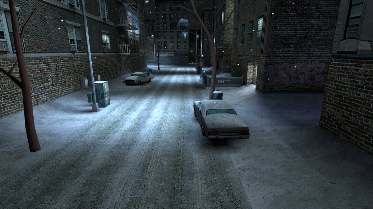 ArkhamDreamer's tweet photo. No game has ever captured the vibe of a freezing New York City winter night like Max Payne. https://t.co/H8uE1tMFkv