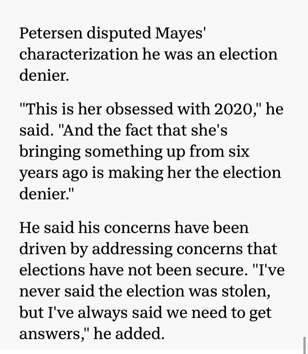 ChampPR's tweet photo. Weasely Warren Petersen is such a liar liar 👖 on 🔥. He’s just another Trumpy sock puppet &amp; won’t do anything to protect Arizonans. Total grifter. Story by @sbarchenger:

Trump looms over Arizona attorney general showdown

https://t.co/TXbeF7TZuB https://t.co/nHmrzkKWyY