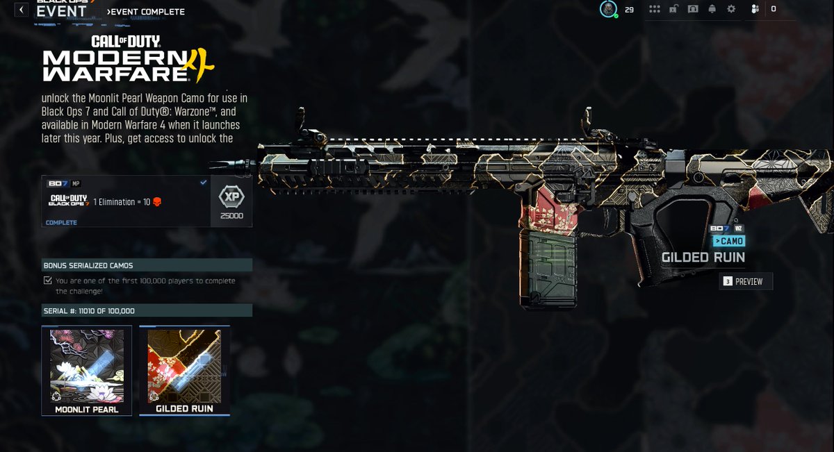 Surflexx_'s tweet photo. My little piece of CoD history! #11010

What number did you get?? https://t.co/vGYvzQcyvq