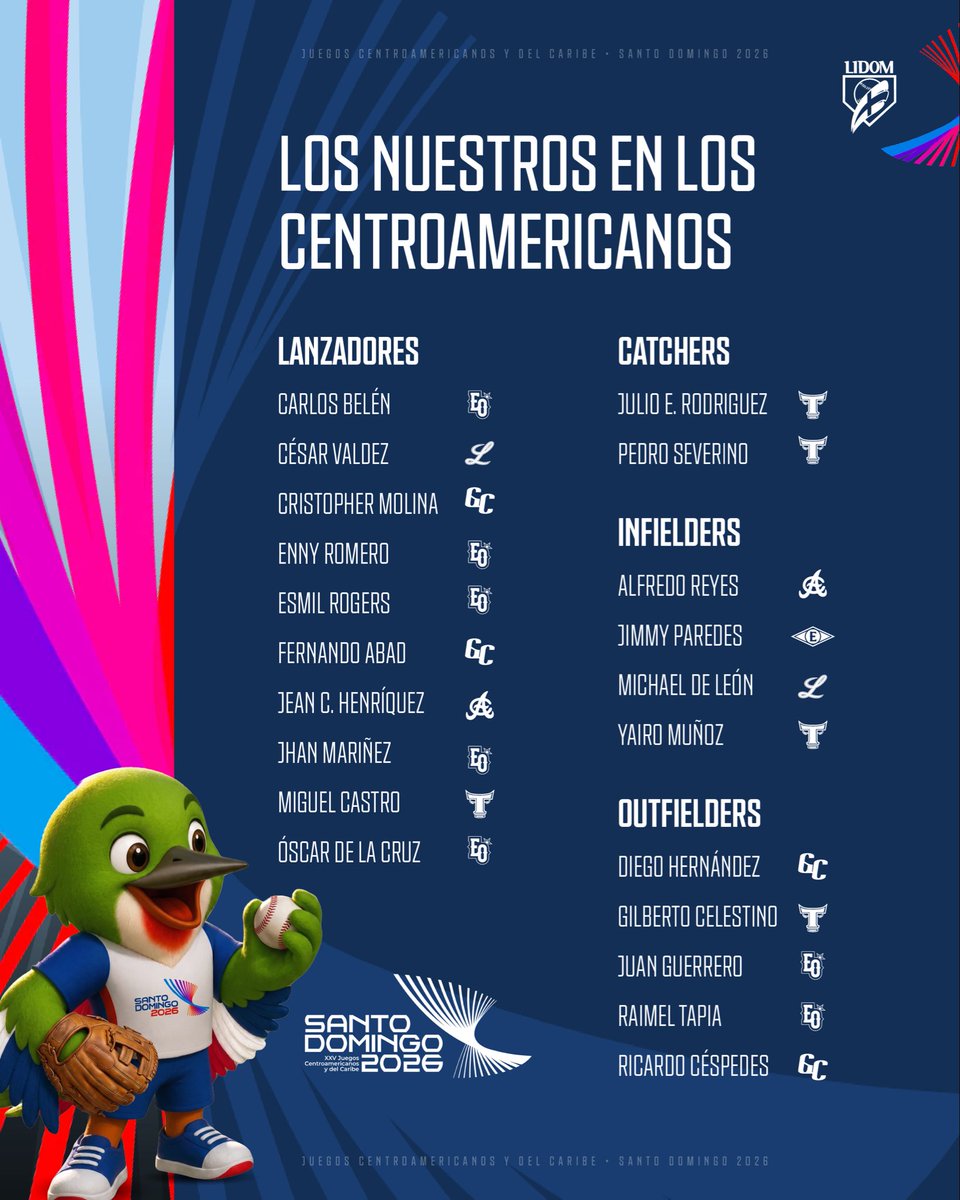 LIDOMRD's tweet photo. El talento de nuestra liga estará presente defendiendo los colores de la patria. 

¡Mucho éxito! 🇩🇴💪 https://t.co/gAs0RVR4TT