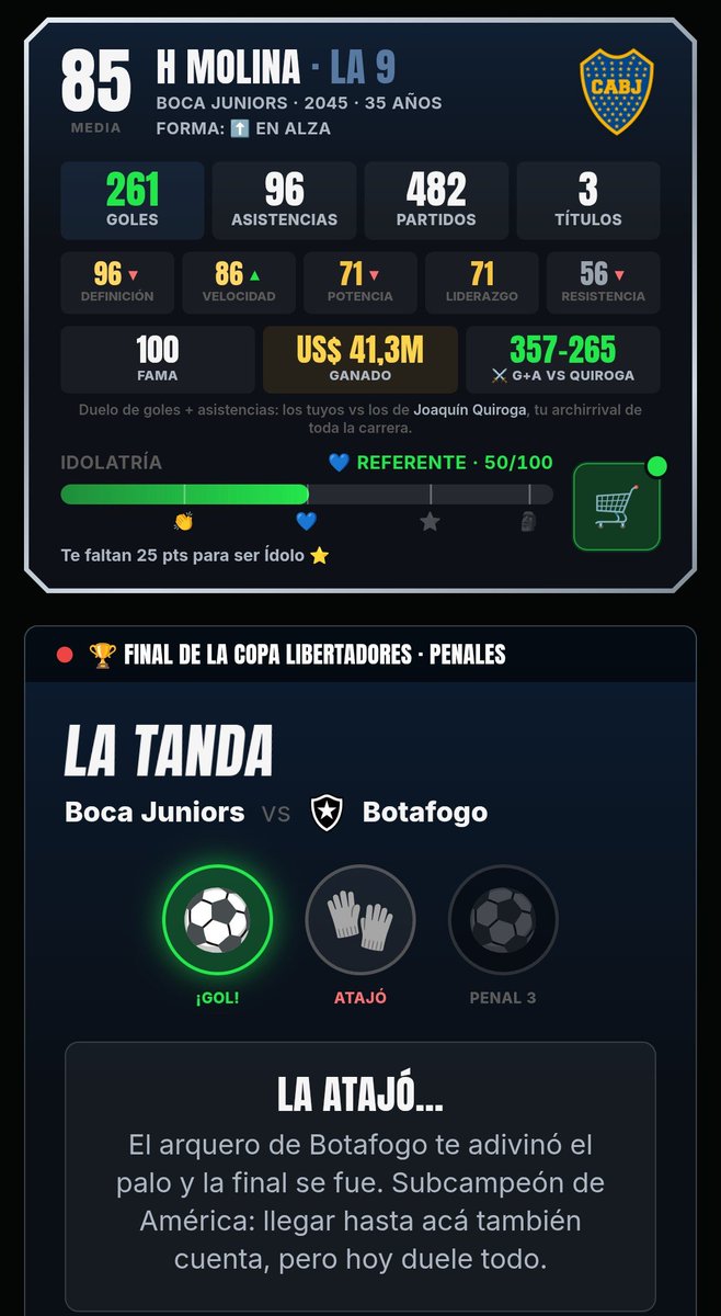 hhernanmolina's tweet photo. - No creo que Potrero sea muy realista

Literalmente Potrero cuando jugas las finales de libertadores con Boca: https://t.co/6VgZttOyHm