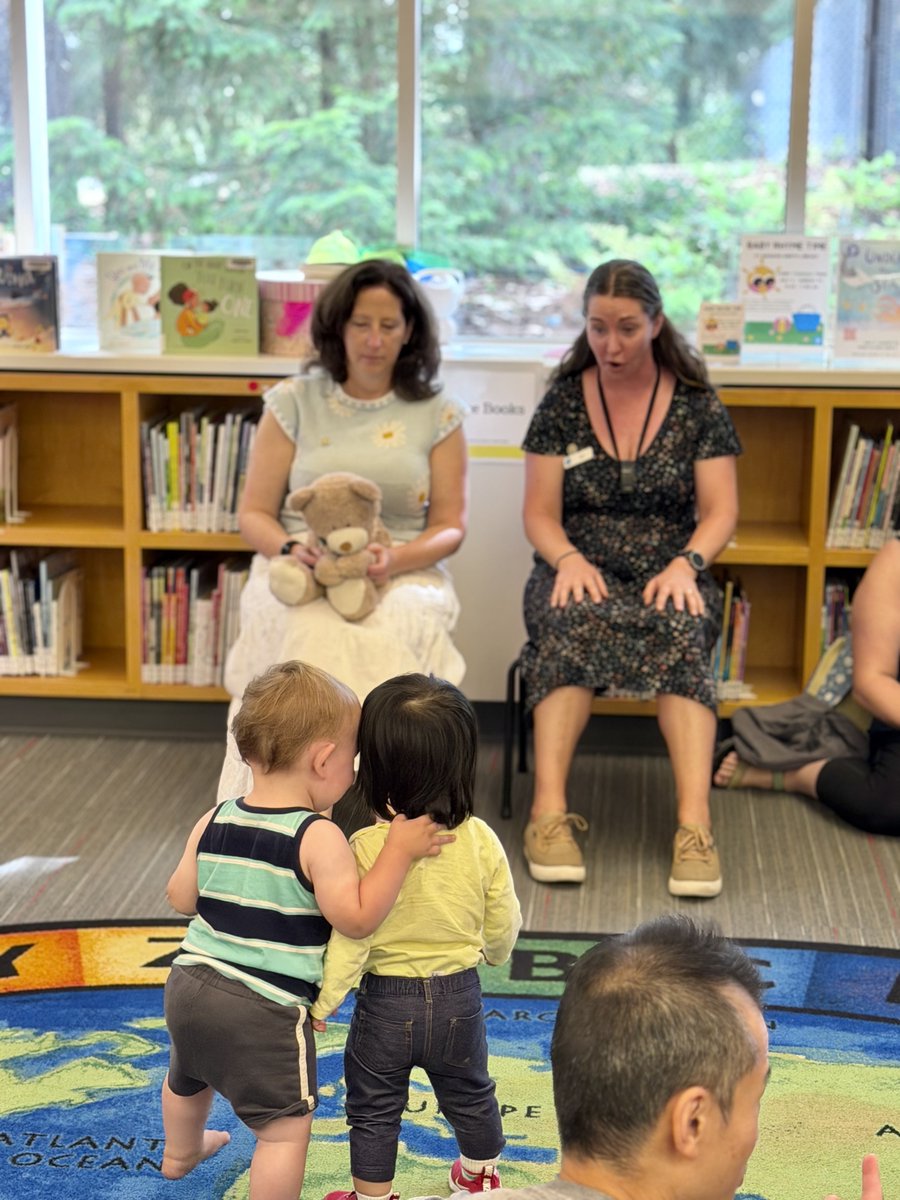 VI_Library's tweet photo. 🎉 Celebrating 90 years! We were honoured to welcome MP Tamara Kronis to Nanaimo North, where she joined Baby Rhyme Time and presented VIRL with a Certificate of Recognition. 💙📚 https://t.co/rxfa7PjCoV