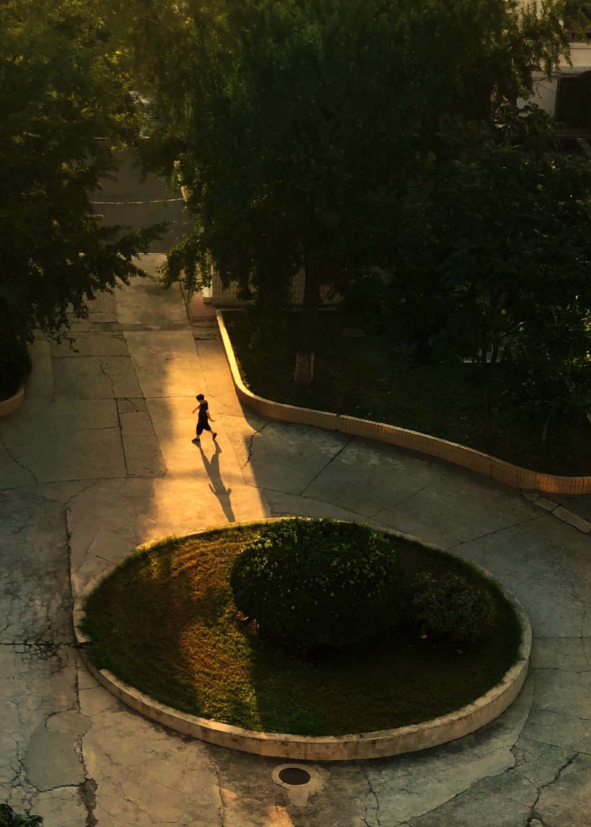 Maryreal741's tweet photo. Quick street snap: golden hour light hitting a wall of fire escape stairs – every step looks like it’s glowing. https://t.co/IeoTYVPSHb