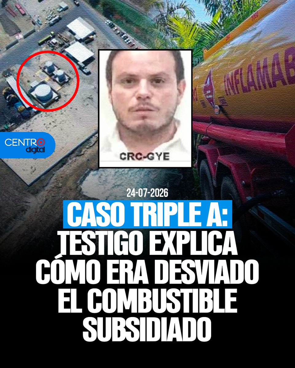 radiocentroec's tweet photo. #ATENCION | Caso "Triple A" llega a etapa culminante. Testigo protegido explica la forma en que era desviado el combustible subsidiado. Mañana será el turno de declarar del alcalde Aquiles Álvarez, de forma telemática.
https://t.co/o601r2J0D5 https://t.co/HOfPnfou72