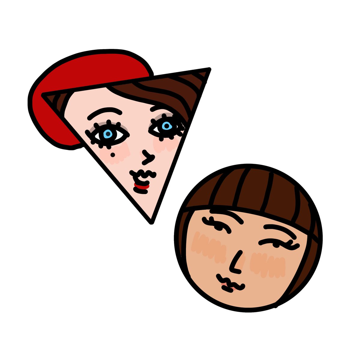 DailyHarchel's tweet photo. Harchel shapes! 🔻🔴 https://t.co/EOkrqOQtH1