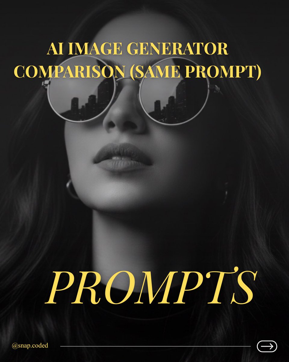 AzraJalal's tweet photo. One prompt. Multiple Al platforms. Completely different results.
Which Al understood the prompt the best? Drop your favorite below!
Comment "PROMPT" if you want to recreate these yourself.
#snap #snapchat #easylens #chatgpt4 #gemini https://t.co/GPndCcyaNf