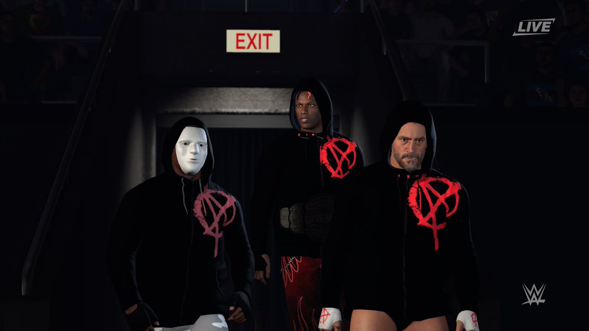 Finesse10000's tweet photo. 2K making the Order of Anarchy inspired me to make my favourite Anarky design #WWE2K26 https://t.co/kOKjEZz6uD
