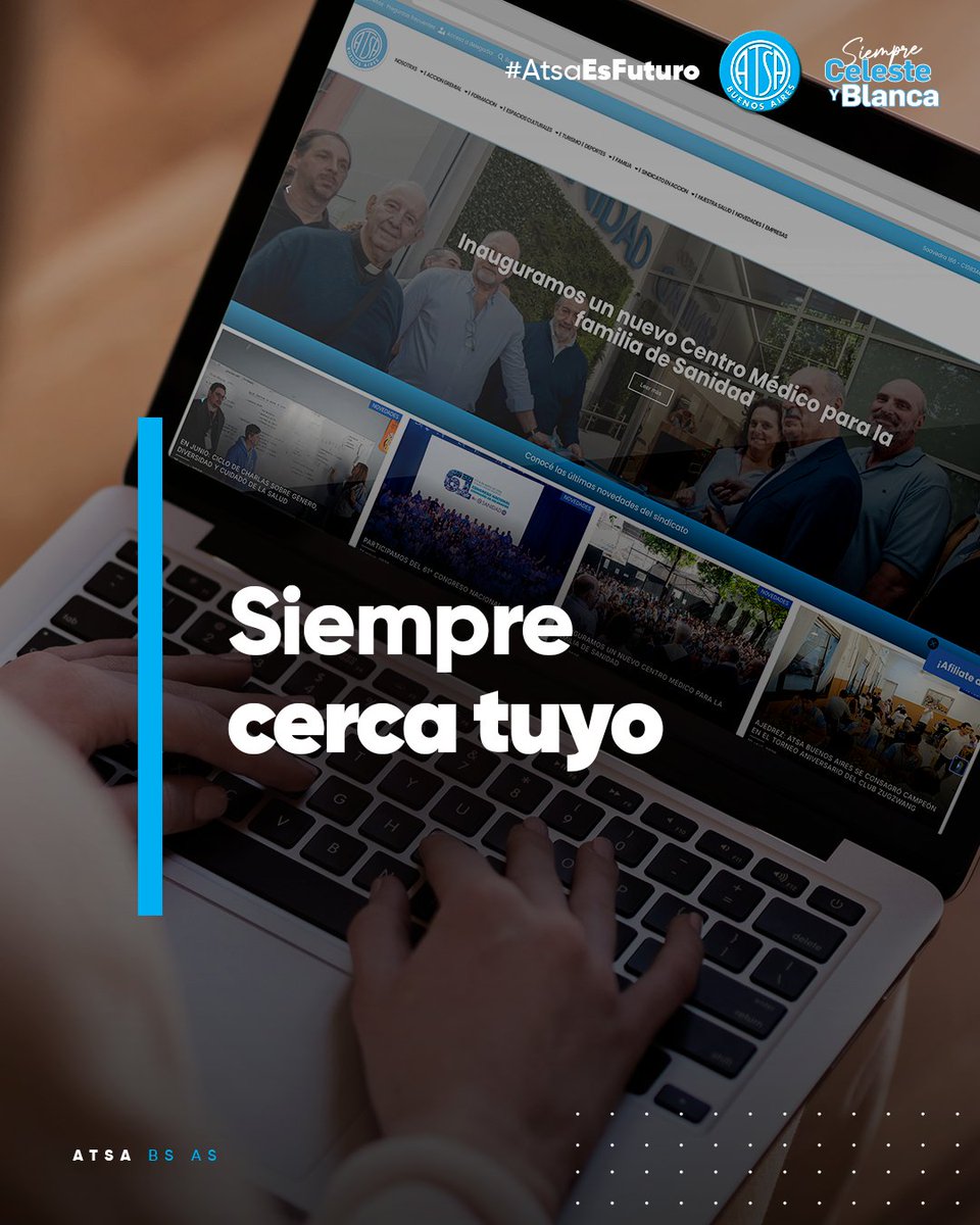 AtsaBsAs's tweet photo. ¿Ya visitaste nuestro sitio web? Para una mejor comunicación, creamos la web de ATSA Buenos Aires, centralizada e integral con toda la información que tenes que saber.

🌐 https://t.co/OYxL82Xqv8

Siempre cerca tuyo, compañerx ✌🏽 https://t.co/1vV5zOCj7l
